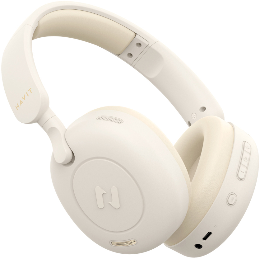 фото Навушники з мікрофоном Havit HV-H655BT Beige (27980)
