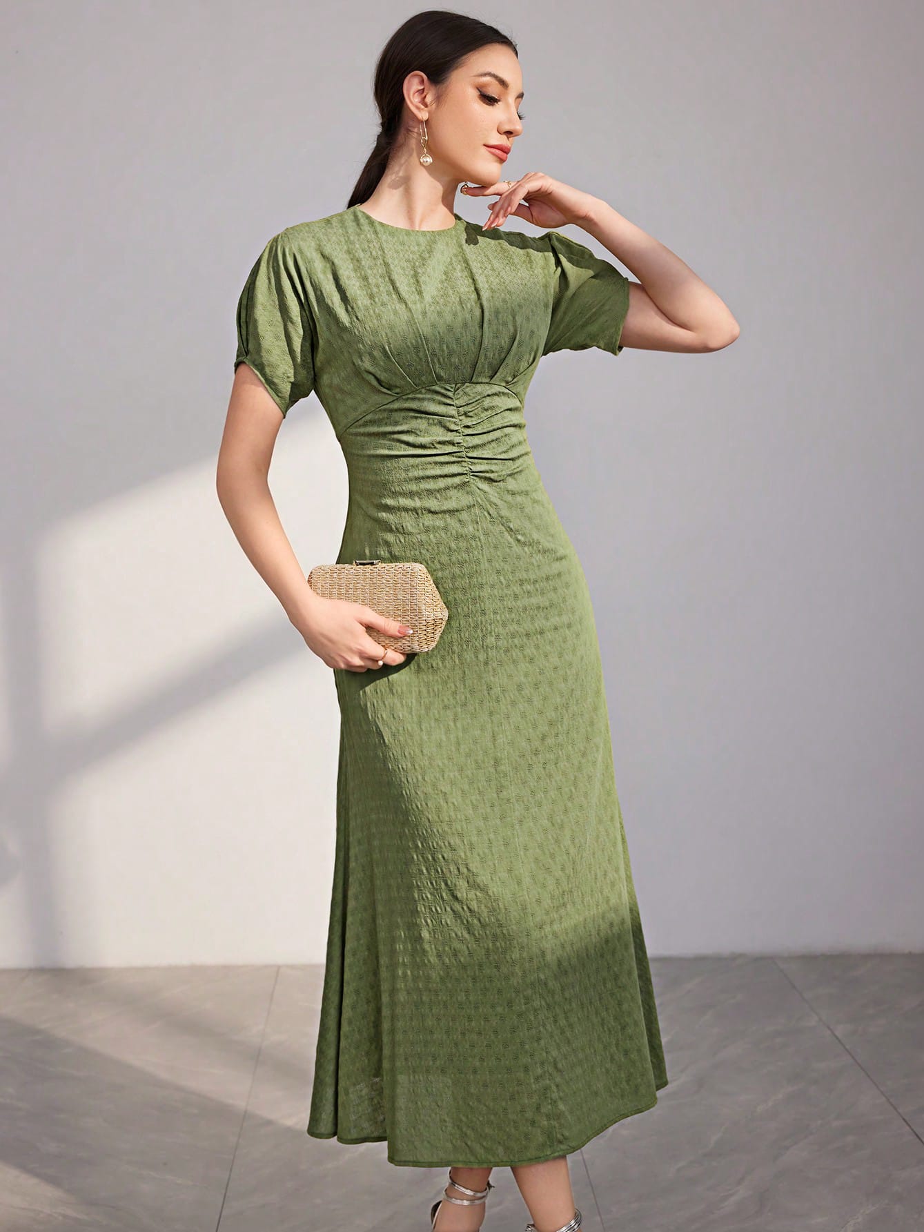 Сукня жіноча SHEIN GD-00162313 XL Зелена від Rozetka на платформі USKIDKA Акція на Сукня жіноча SHEIN GD-00162313 XL Зелена від Rozetka
