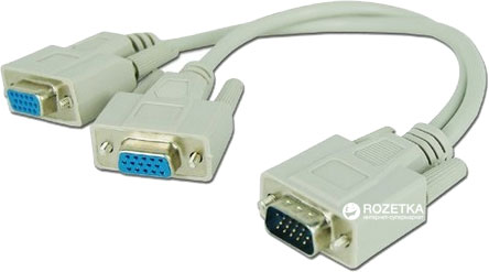 

Видео VGA Splitter Value на 2 монитора VGA 15p (M) - 2 VGA 15p (F)