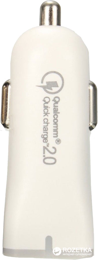 

Автомобильное зарядное устройство Value Qualcomm Quick Charge 2.0 USB White