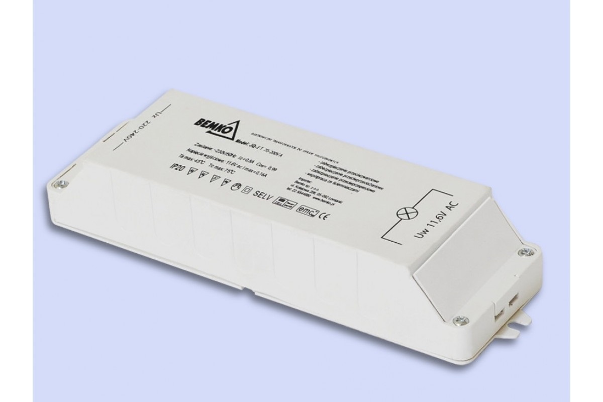 

Трансформатор Электронный Для Ламп 12 V / 200 W BEMKO B40-JQ-ET200