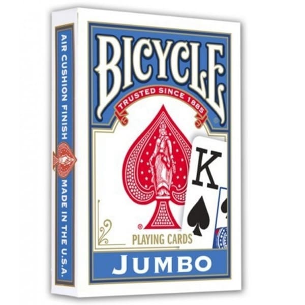 

Карты для покера Bicycle Jumbo Index синие