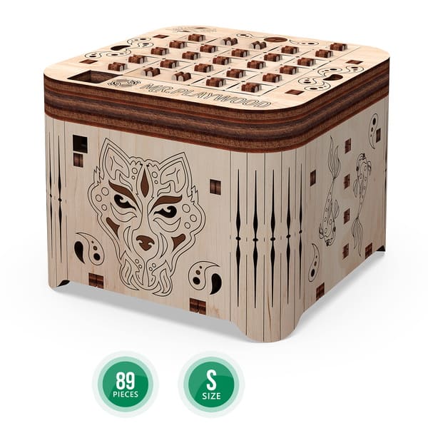 

3D конструктор Mr.Playwood Шкатулка Секрет Тигра (89 детали)
