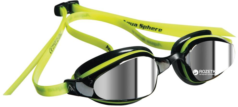 

Очки для плавания Michael Phelps K180 YL/BLK L/MIRROR (173520)