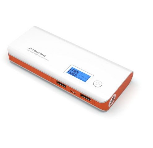 

Внешний аккумулятор Power Bank Pineng PN-968 10000 mAh White-Orange