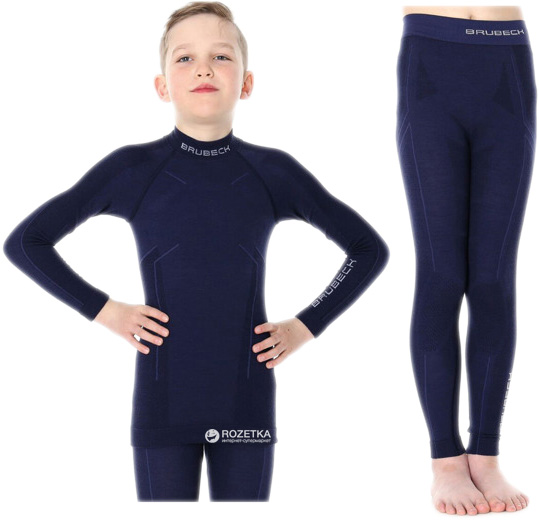 

Комплект термобелья Brubeck Active Wool LS13680-LE12120 140-146 см Navy blue