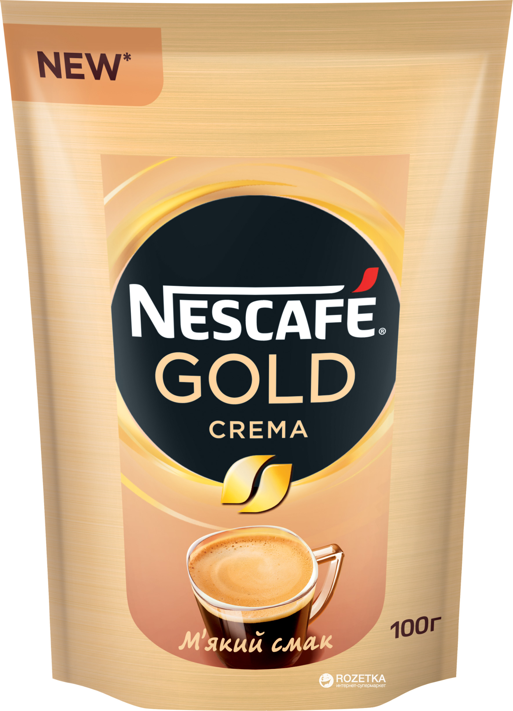 Купить Кофе NESCAFE Gold Crema растворимый 100 г (7613036287302 ...