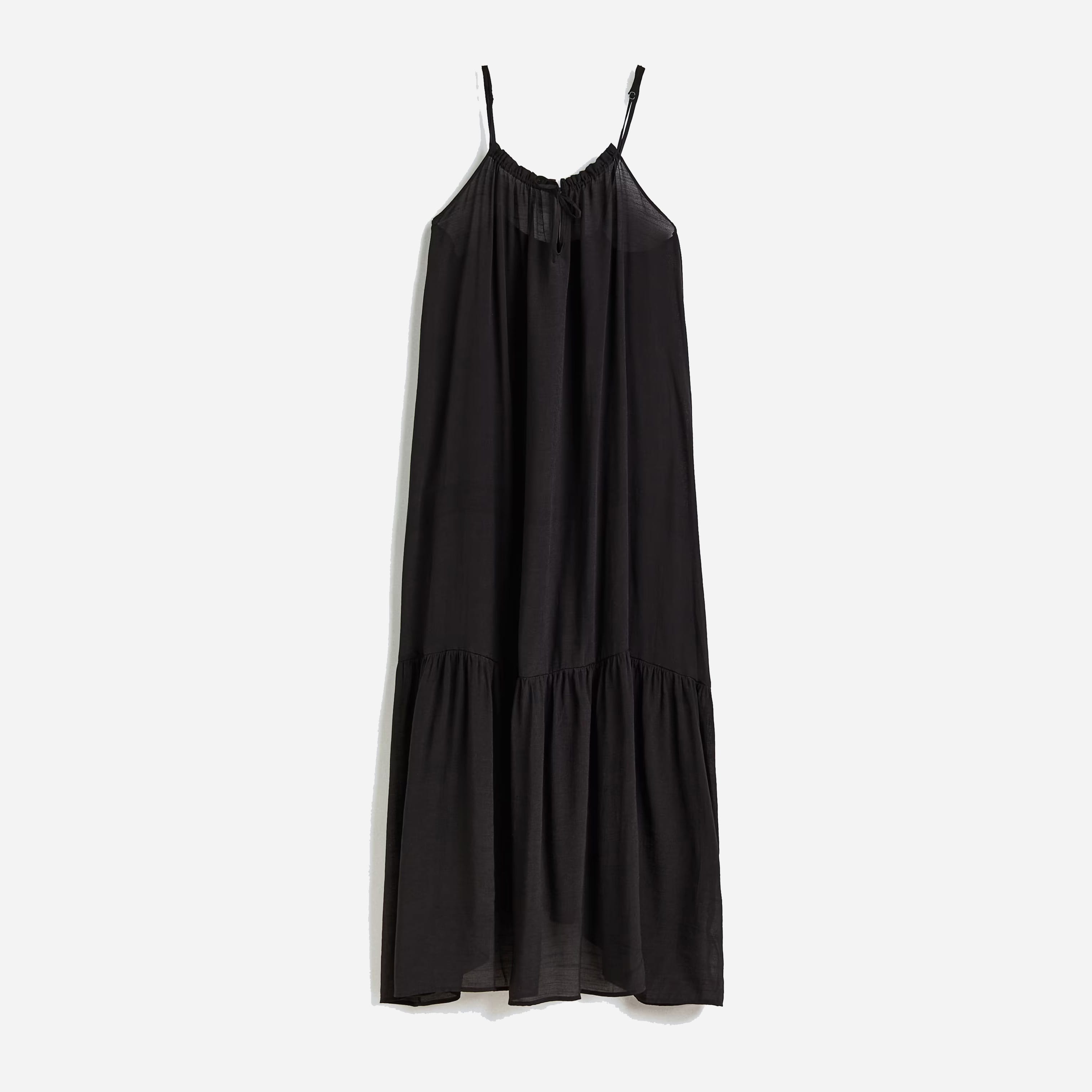 Акція на Сукня довга літня жіноча H&M 1116693001c26 L Чорна від Rozetka