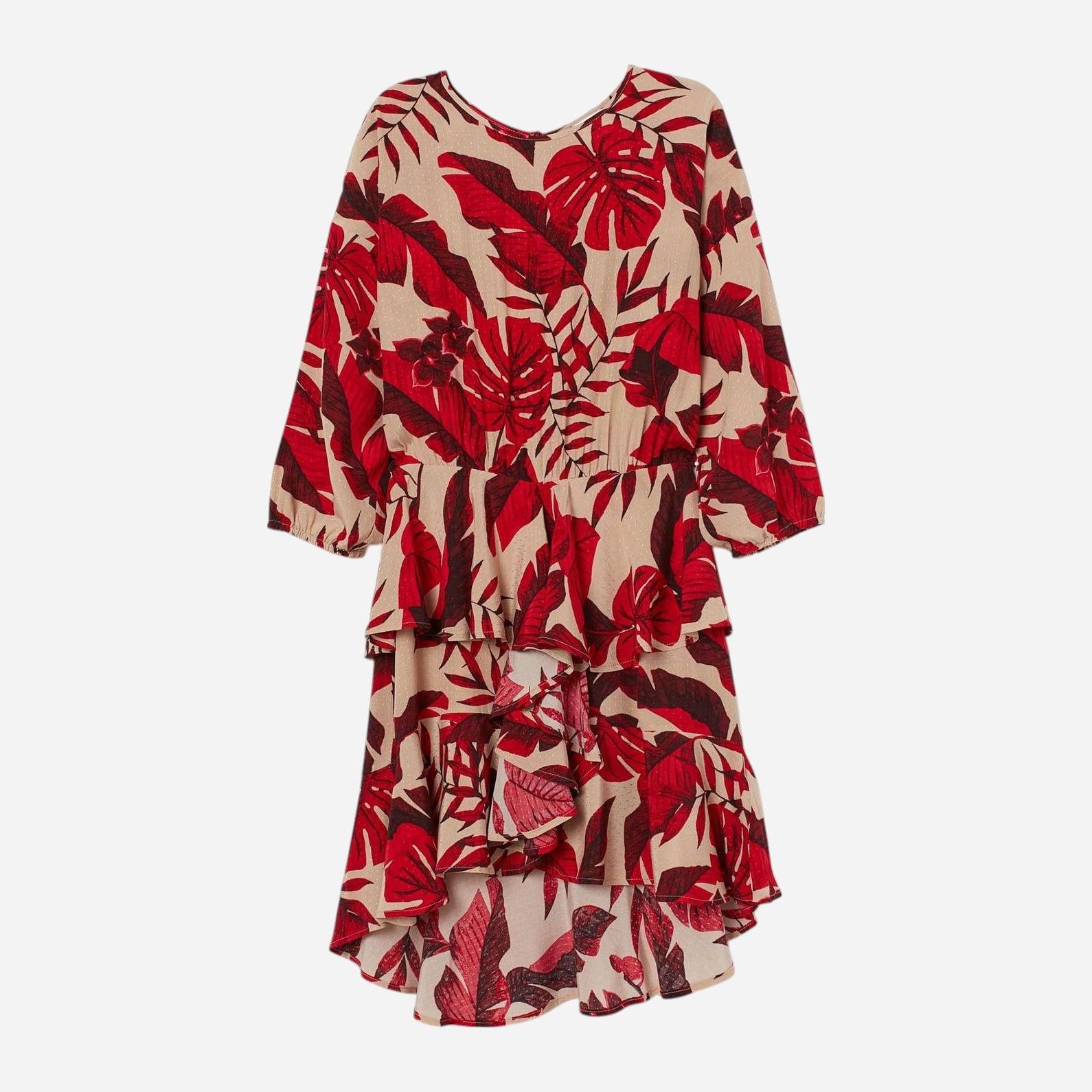 Акція на Плаття міді літнє жіноче H&M Johanna Ortiz 8563911wer 42 Червоне від Rozetka