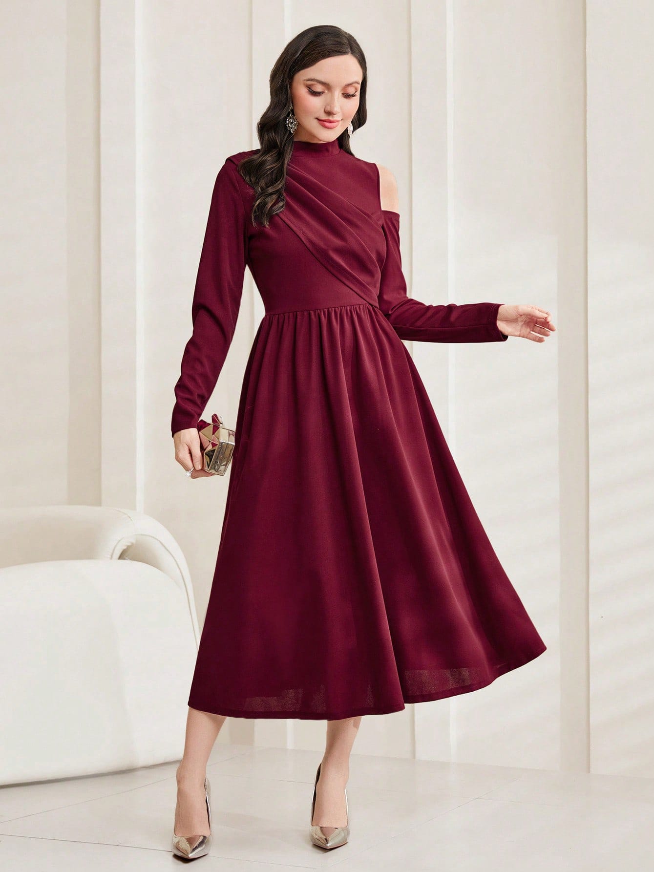 Сукня осіння жіноча SHEIN GD-00202239 XL Бордова від Rozetka на платформі USKIDKA Акція на Сукня осіння жіноча SHEIN GD-00202239 XL Бордова від Rozetka