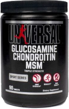 

Глюкозамин-Хондроитин Universal Glucosamine Chondroitin MSM 90 таблеток (039442046017)