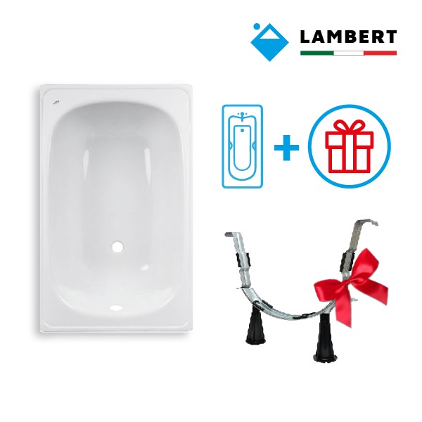 

Комплект Ванна Lambert Grigio 105x70 (с сиденьем) с ножками Lambert