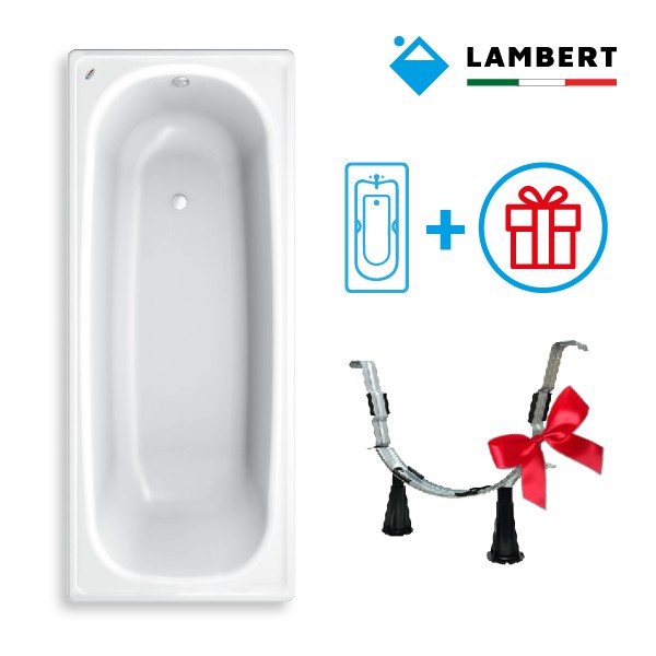

Комплект Ванна Lambert Grigio 150х70 с ножками Lambert