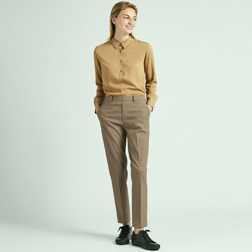

​Брюки женские Uniqlo в клетку 54-56р XXL EU48 20-00380