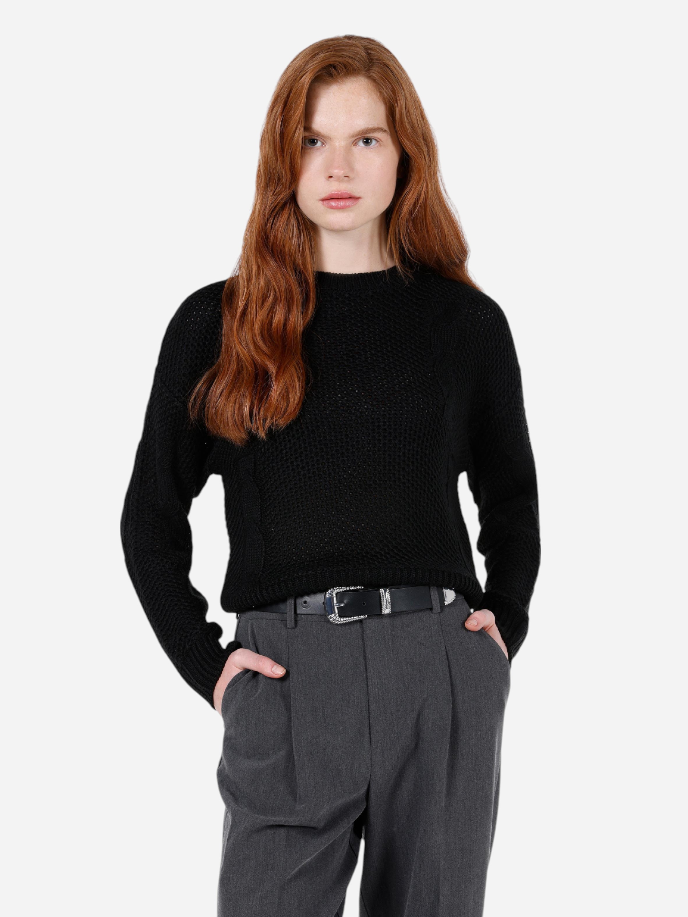 Джемпер жіночий Colin's CL1072537BLK S Black від Rozetka на платформі USKIDKA Акція на Джемпер жіночий Colin's CL1072537BLK S Black від Rozetka
