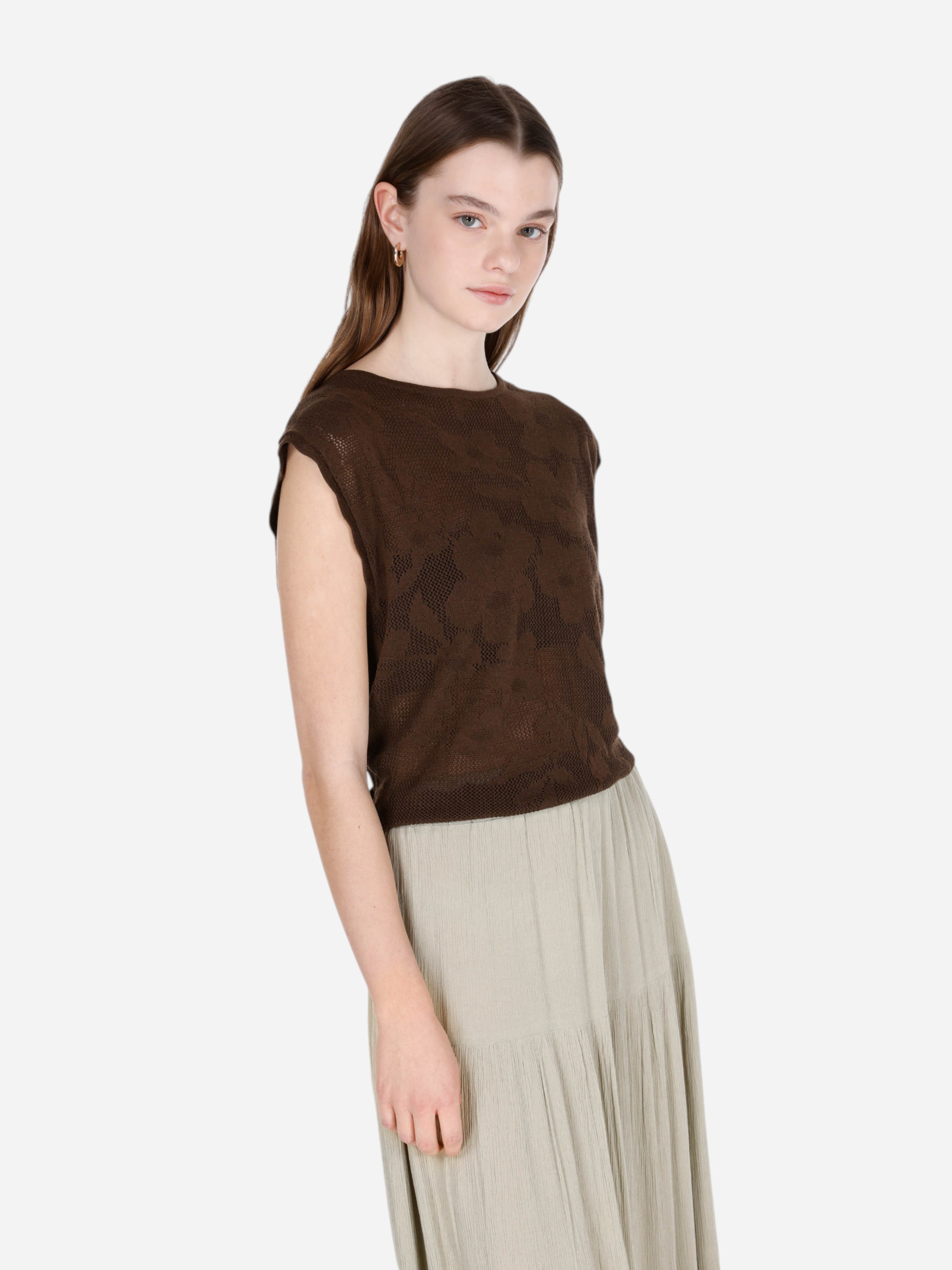 Джемпер жіночий Colin's CL1074273DBR L Dark Brown від Rozetka на платформі USKIDKA Акція на Джемпер жіночий Colin's CL1074273DBR L Dark Brown від Rozetka