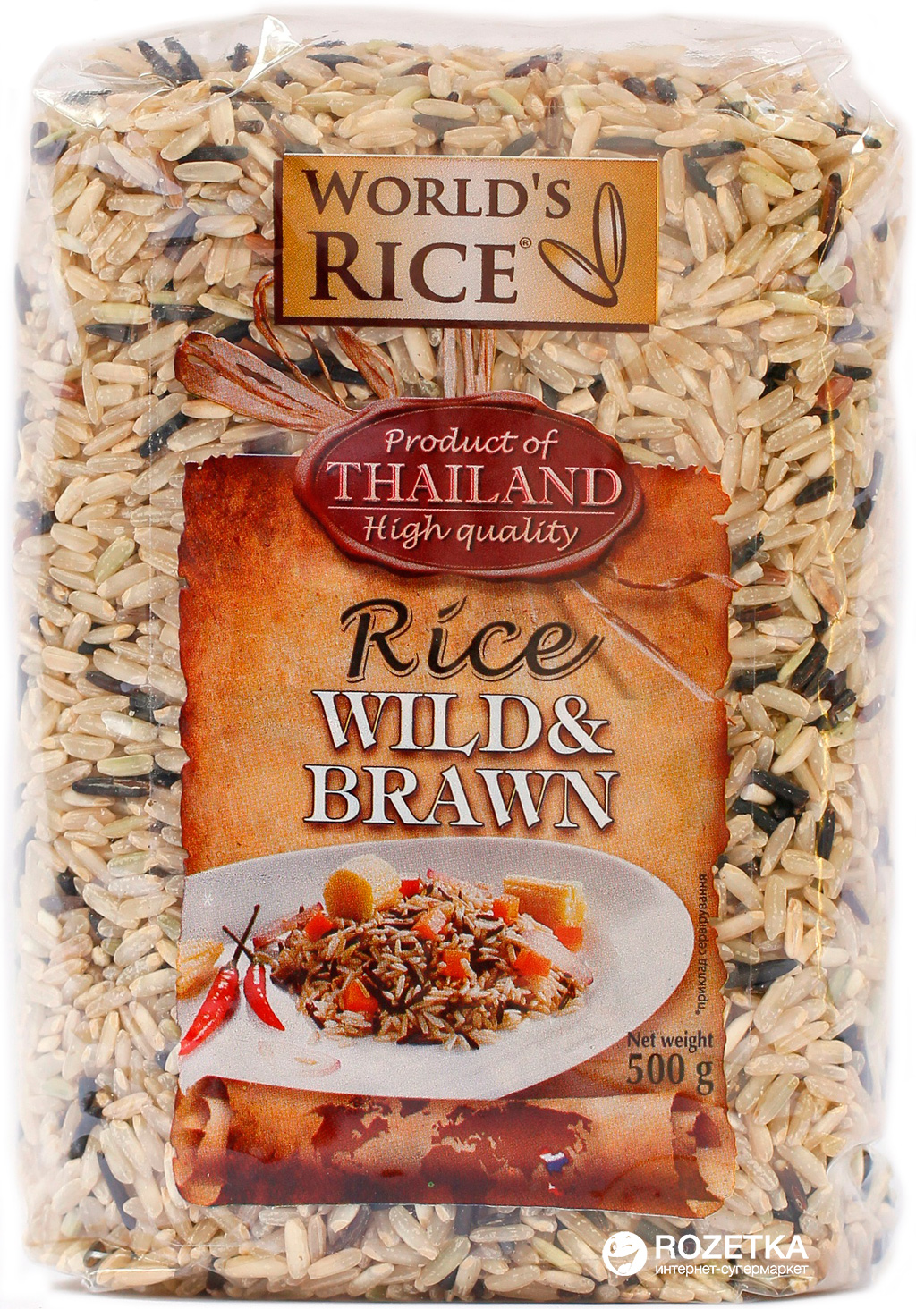 Рис World's Rice Дикий + Натурал 500 г (4820009100411) – купить по ...