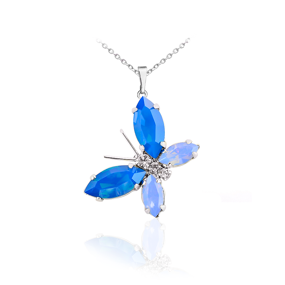 

Кулон KOBI Motylek 27*18 мм с камнями Swarovski модели 7730-1074-246