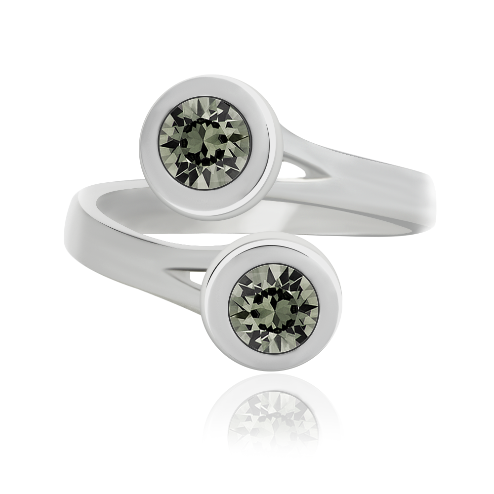 

Безразмерное кольцо KOBI Tora с камнями Swarovski модели 7770-2307-37-32