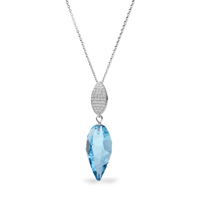 

Серебряный кулон с цепочкой SPARK Twisted Leaf со Swarovski модели NCD654020AQ