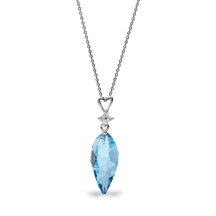 

Серебряный кулон c цепочкой SPARK Twisted Drop со Swarovski модели NC654020AQ