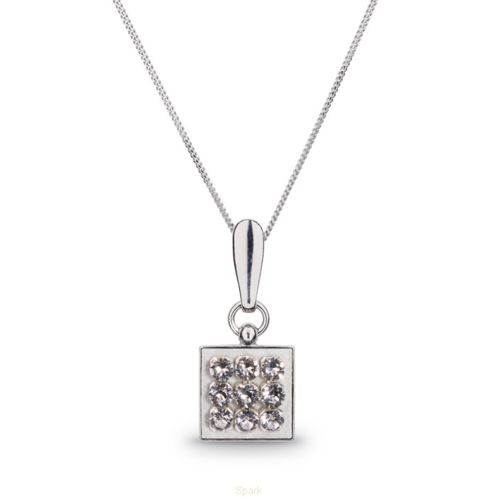 

Серебряный кулон с цепочкой SPARK SPARKle со Swarovski модели NNMESH3C