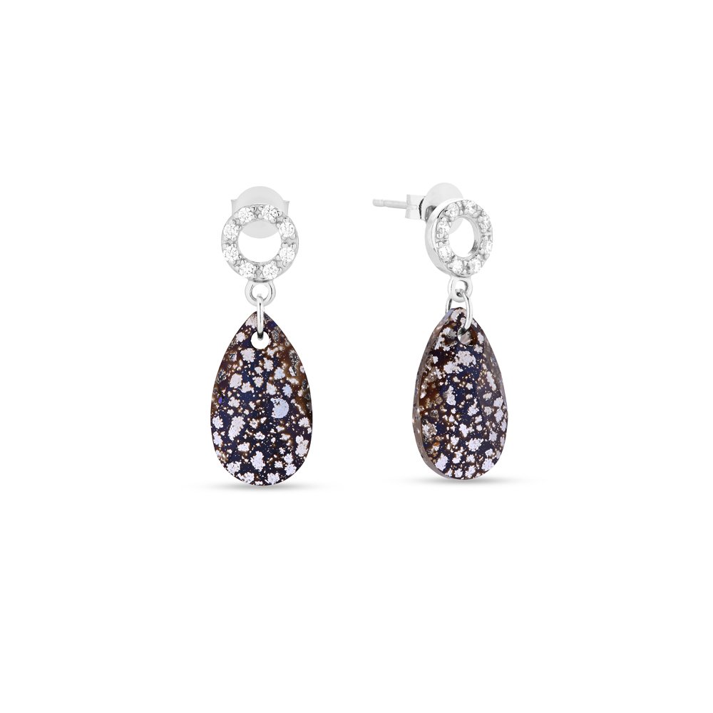 

Серебряные серьги SPARK Mandorla со Swarovski модели KCK610616BP
