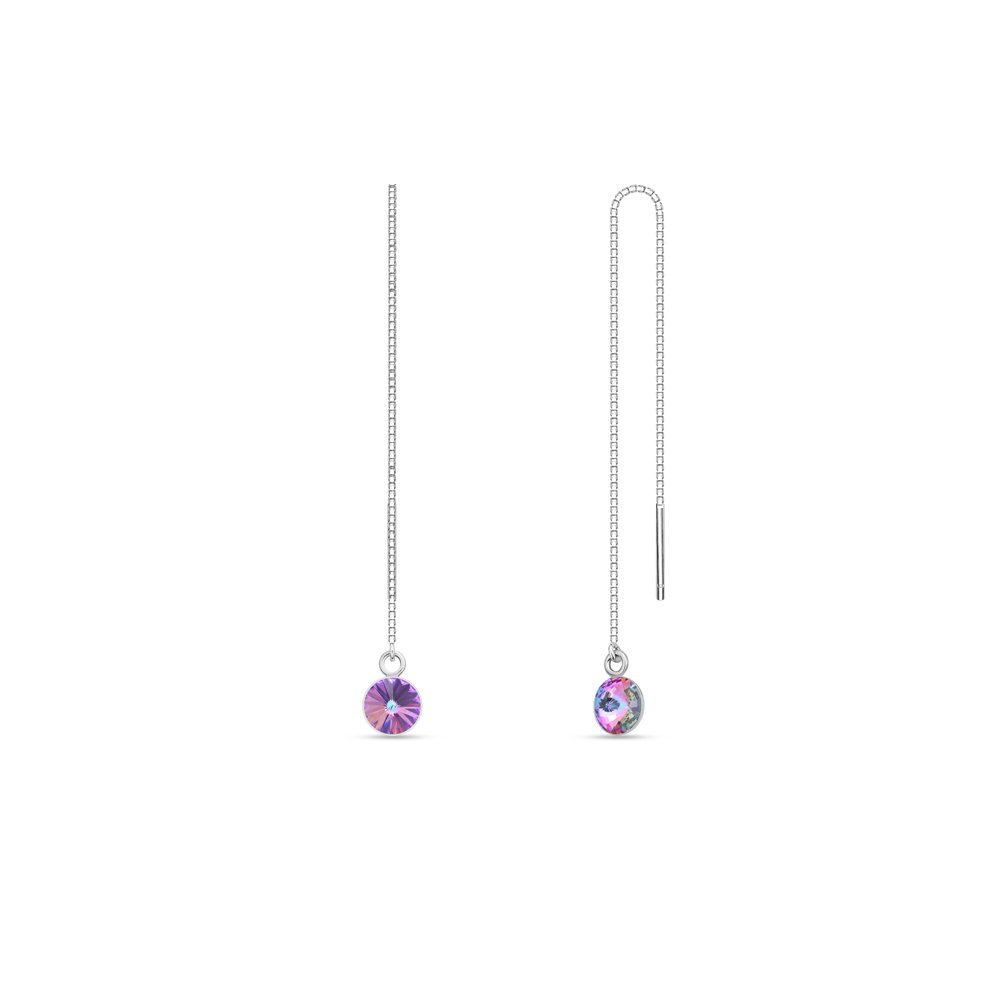 

Серебряные серьги SPARK Puntino со Swarovski модели KWK1122SS29VL