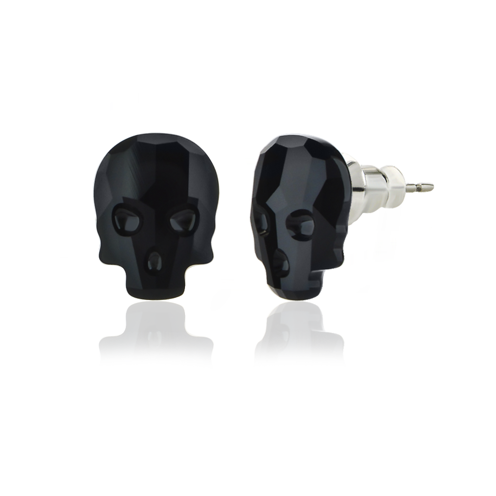

Пусеты KOBI Skull (Череп) 10 мм со Swarovski модели 7740-4068-16-32