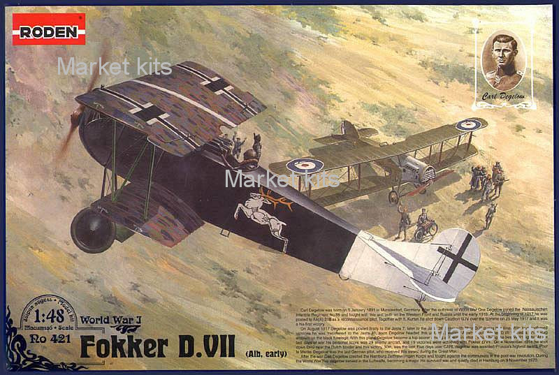 

Германский истребитель Fokker D.VII, Alb early 1:48 RODEN (RN421)