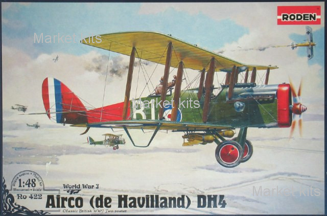 

Биплан De Havilland DH4 Eagle 1:48 RODEN (RN422)