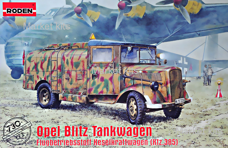 

Грузовик Opel Blitz Kfz. 385 Tankwagen 1:72 RODEN (RN730)