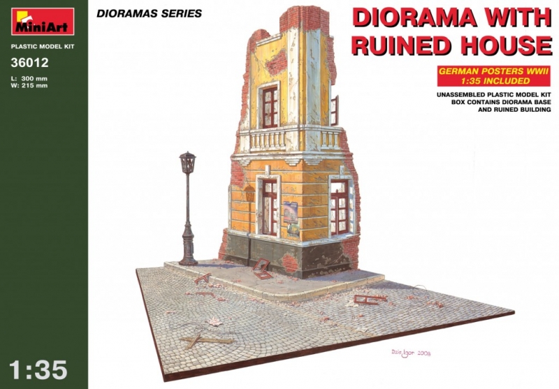 

Диорама с разрушенным домом 1:35 MINIART (MA36012)
