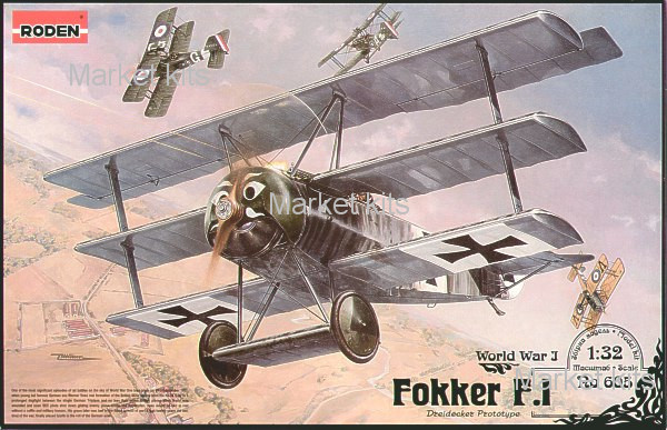 

Германский истребитель-триплан Fokker F.I 1:32 RODEN (RN605)