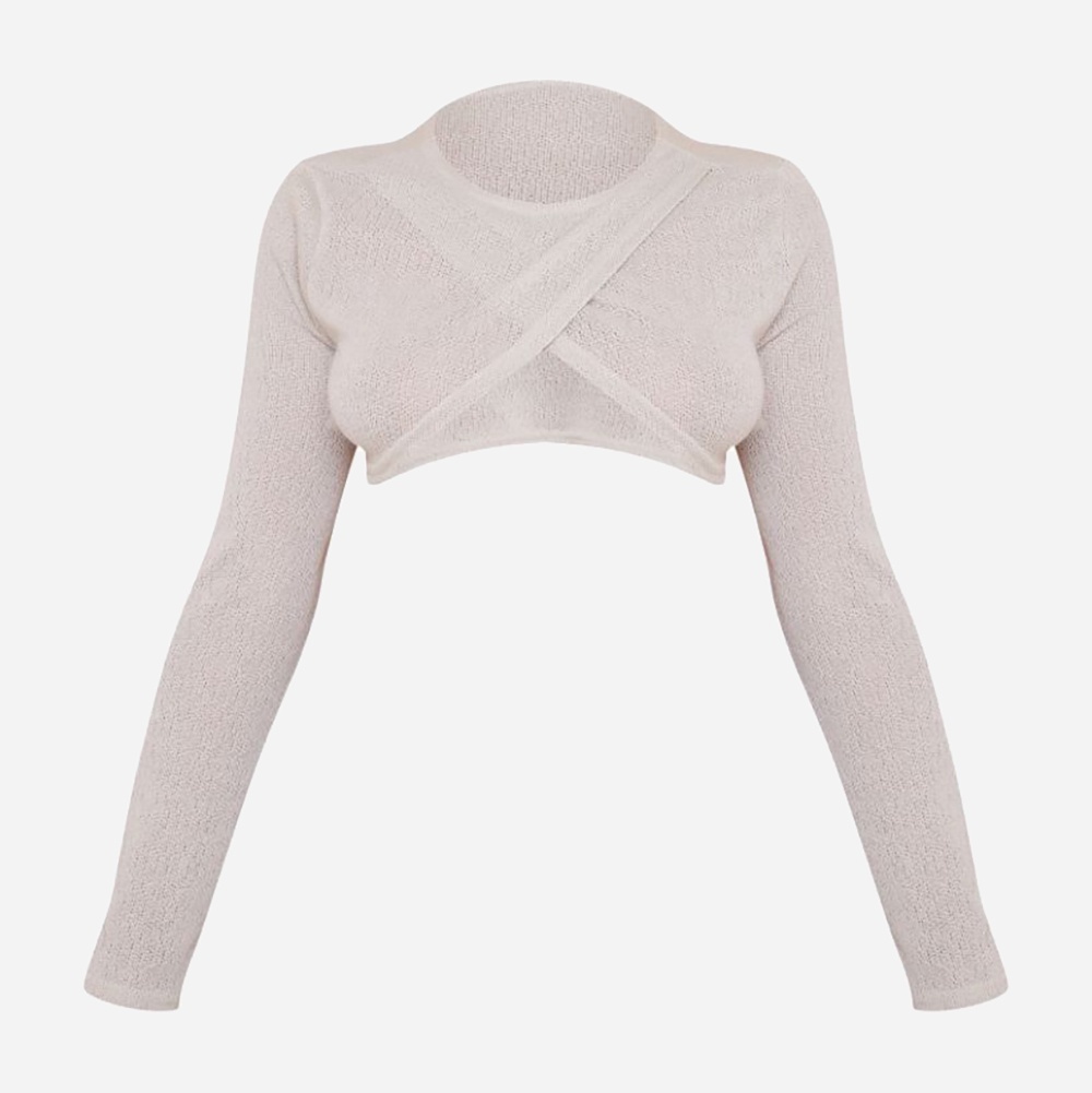 Топ жіночий Pretty Little Thing GD-00187512 14 Сірий з бежевим від Rozetka на платформі USKIDKA Акція на Топ жіночий Pretty Little Thing GD-00187512 14 Сірий з бежевим від Rozetka