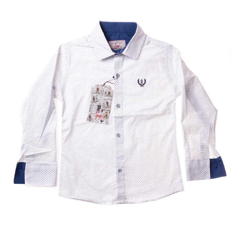 

Рубашка для мальчика A-YUGI 18101 146 см белый