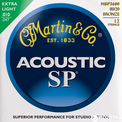 

Martin MSP3600 SP Acoustic 80/20 Bronze Extra Light 12-String (10-47)