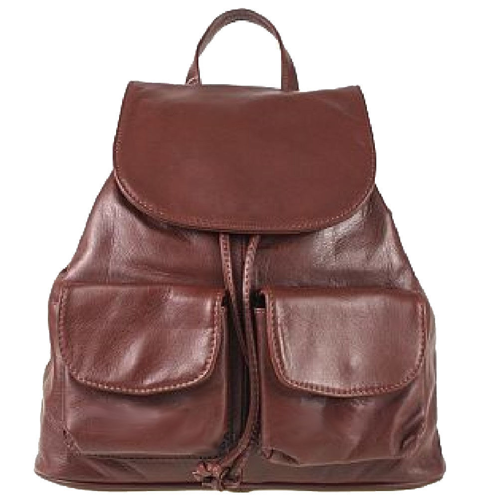 

Кожаный рюкзак Bottega Carele BC707 brown