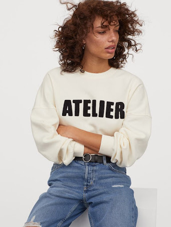

Свитшот H&M -0852521-1 XS Молочный