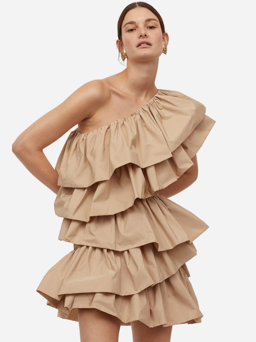 

Платье H&M 0860891-1 38 Бежевое