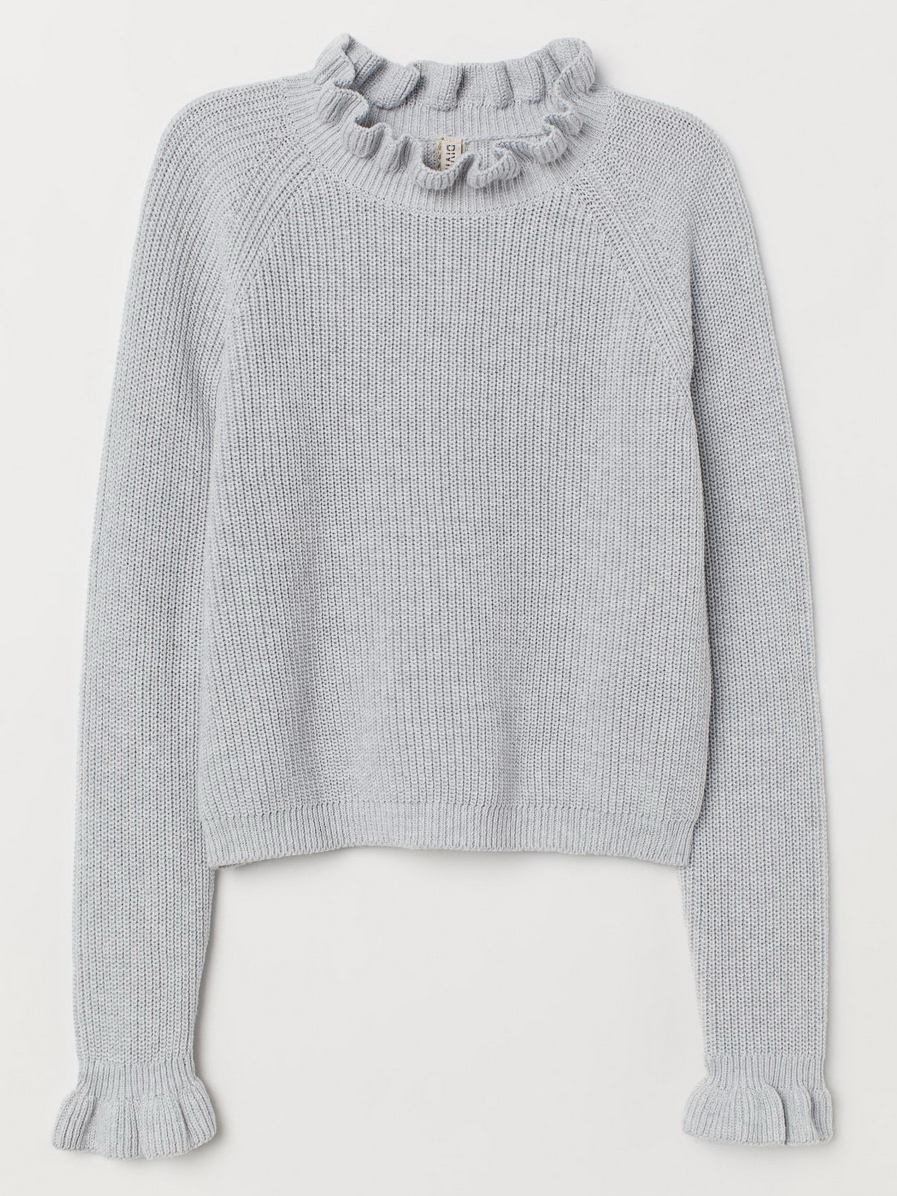 

Джемпер H&M 0715126-9 M Серый