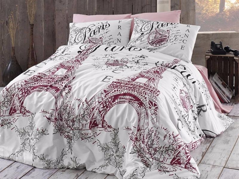 

Комплект постельного белья евро First Choice Ranforce Nevresim Takımı Romantica Pudra 200х220 (FCS-0196)