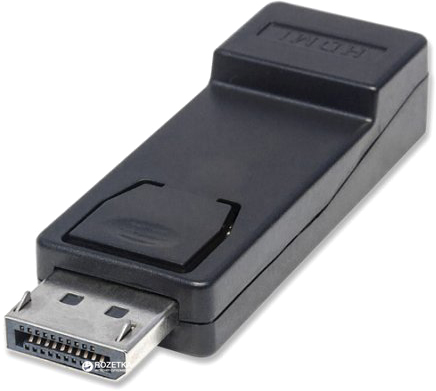 

Адаптер Manhattan DisplayPort M - HDMI F Black
