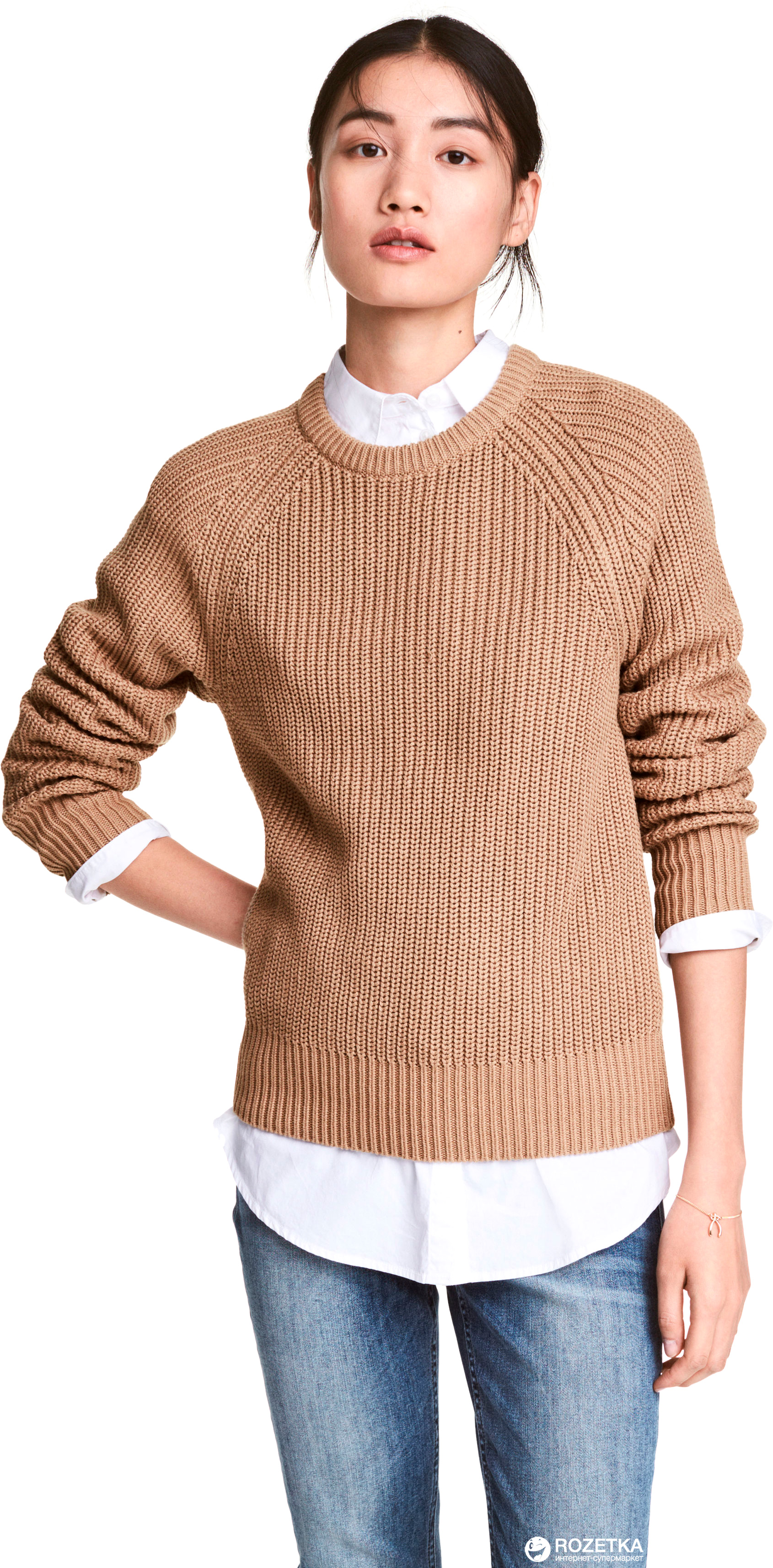 

Джемпер H&M 0460379 M Бежевый