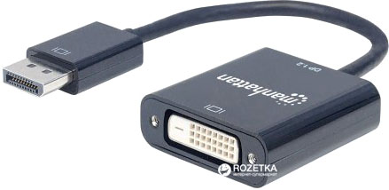 

Адаптер Manhattan DisplayPort (M) - DVI-D (F)