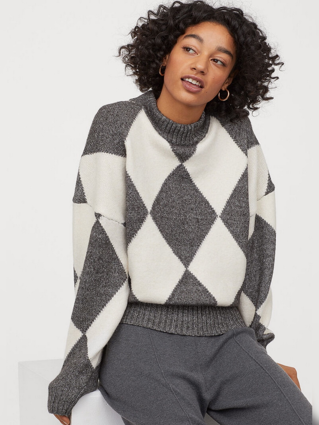 

Джемпер H&M 0804175-0 S Серый