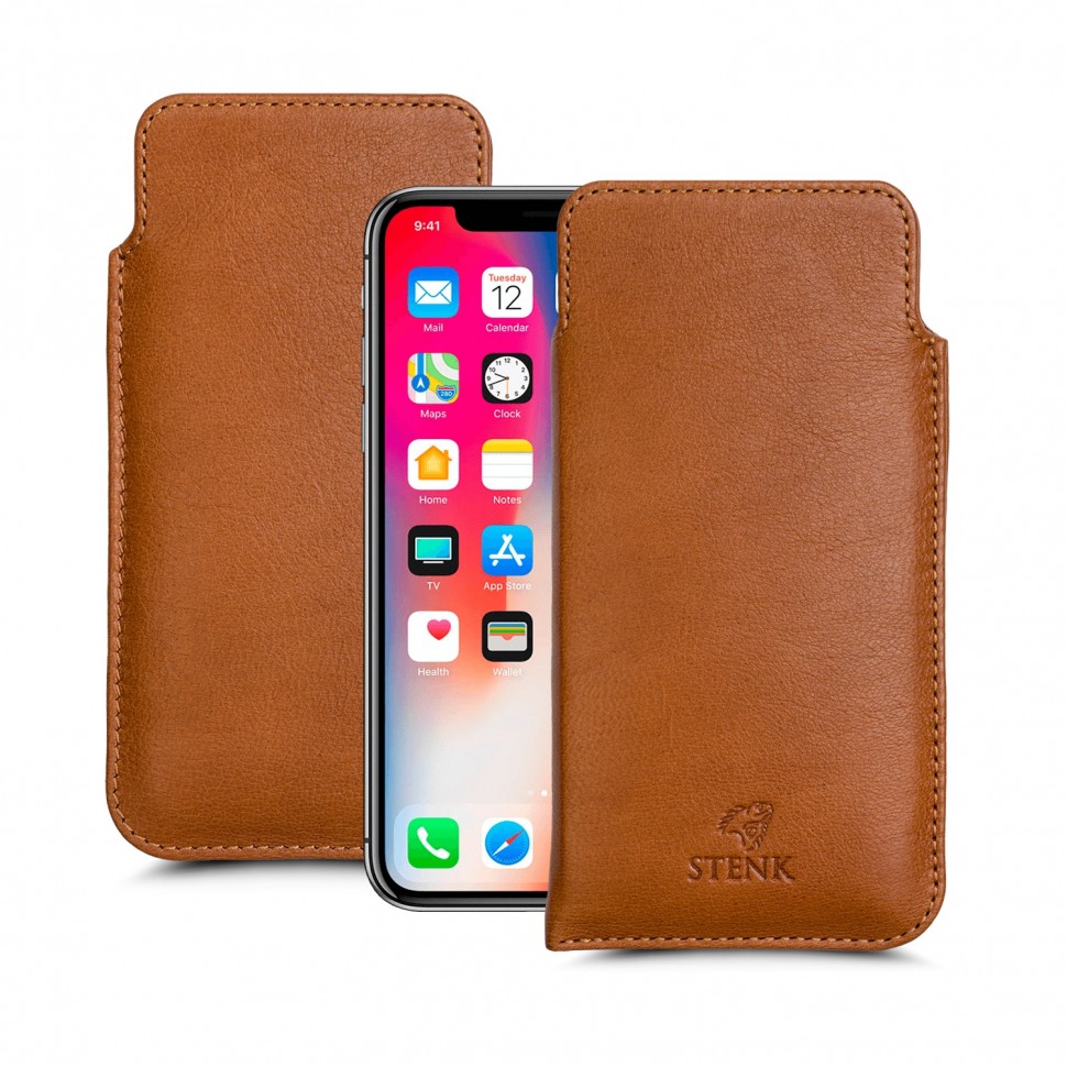 

Футляр Stenk Elegance для Apple iPhone X / Xs Camel