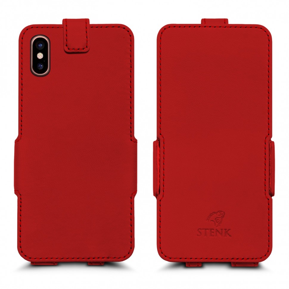 

Чехол флип Stenk Prime для Apple iPhone X / Xs Красный