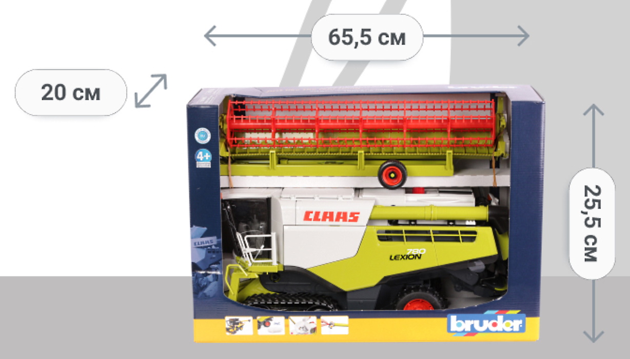 

Комбайн Bruder Claas Jaguar 900 1:16 (02131)