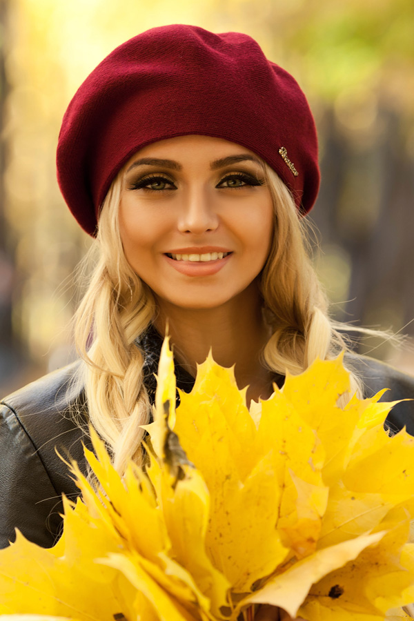 

Берет «Ева» Braxton 24786014 56-59 см бордовый 2270-50 56-59